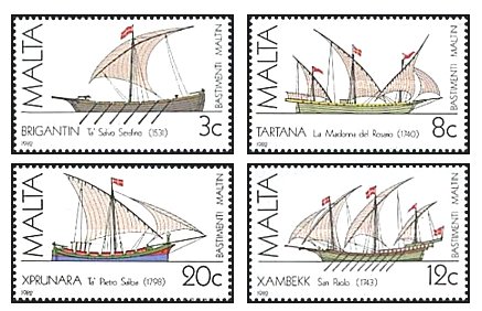 Malta 1982 - vapoare, serie neuzata