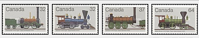 Canada 1983 - locomotive, serie neuzata