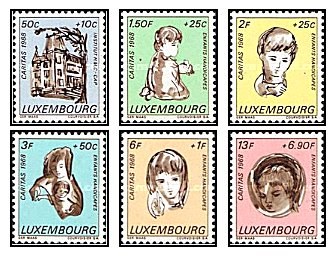 Luxemburg 1968 - Caritas, serie neuzata
