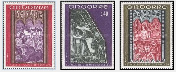 Andorra (Fr) 1970 Fresce, serie neuzata