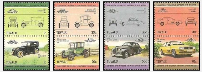 Tuvalu 1985 - automobile, serie neuzata