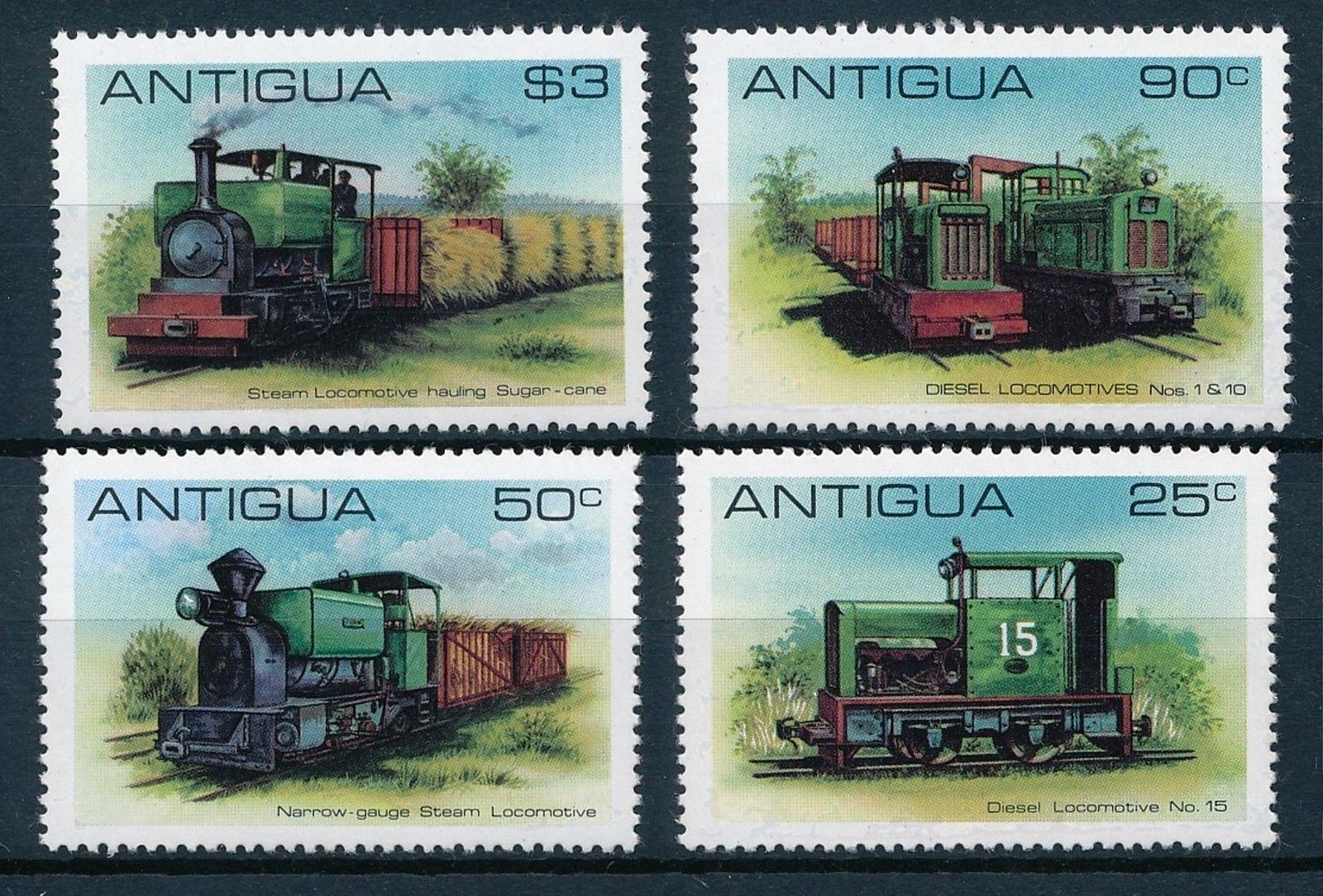 Antigua 1981 - Locomotive, serie neuzata