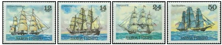 Samoa 1980 - vapoare, serie neuzata