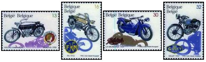 Belgia 1995 - Motociclete, serie neuzata