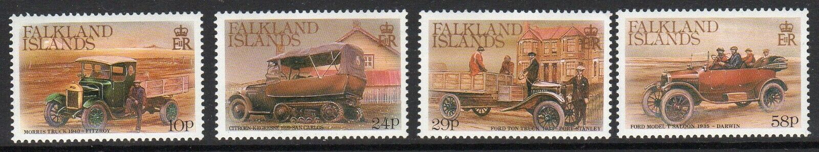 Falkland Islands 1988 - Masini de epoca, Ford, serie neuzata