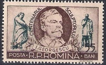 1956 - Centenarul sculptorului I. Georgescu, neuzata