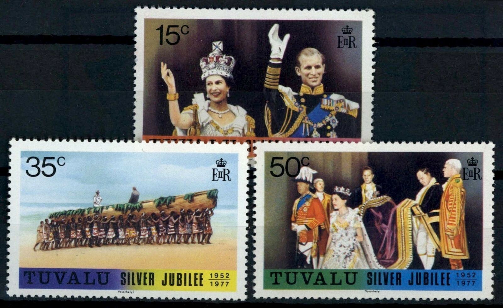 Tuvalu 1977 - Silver Jubilee, serie neuzata