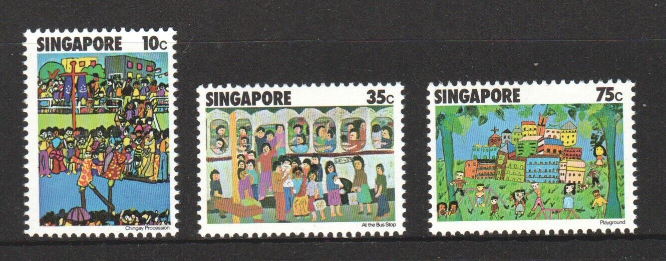 Singapore 1977 - Desene de copii, serie neuzata