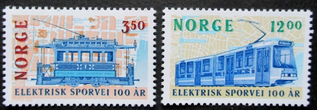 Norvegia 1994 - Tramvaie, serie neuzata