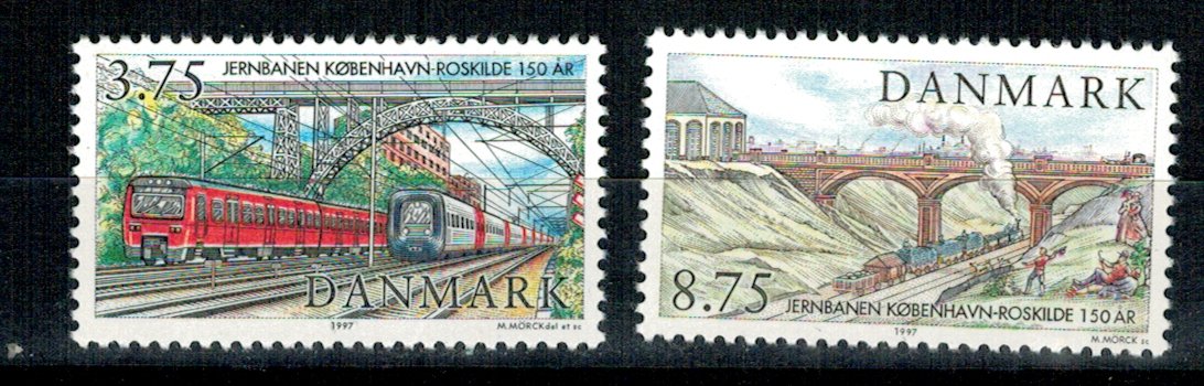 Danemarca 1997 - Caile ferate Copenhagen-Roskilde serie neuzata
