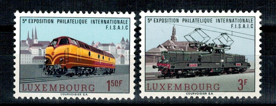 Luxemburg 1966 - Expo filatelic, locomotive, serie neuzata