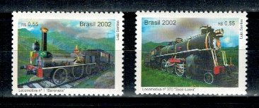 Brazilia 2002 - Locomotive, trenuri, serie neuzata