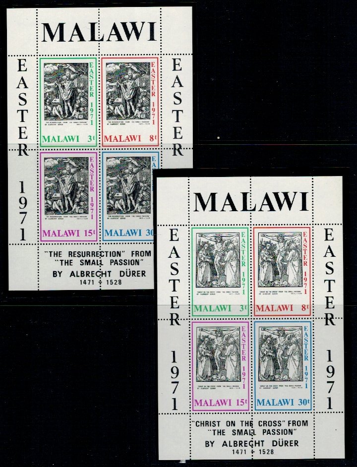 Malawi 1971 - Pasti, Durer, colite neuzate