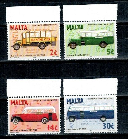 Malta 1996 - Autobuze, serie neuzata