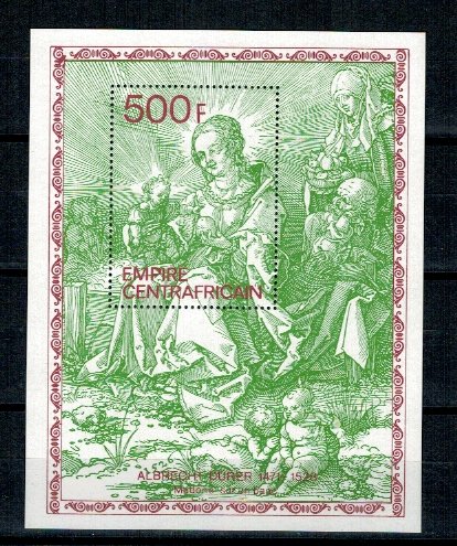 Centrafricaine Republic 1979 - Durer, arta, colita neuzata