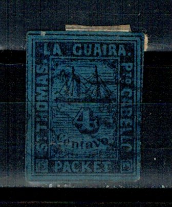 Venezuela 1864 - Shipmail Cameron, 4c, stampilat