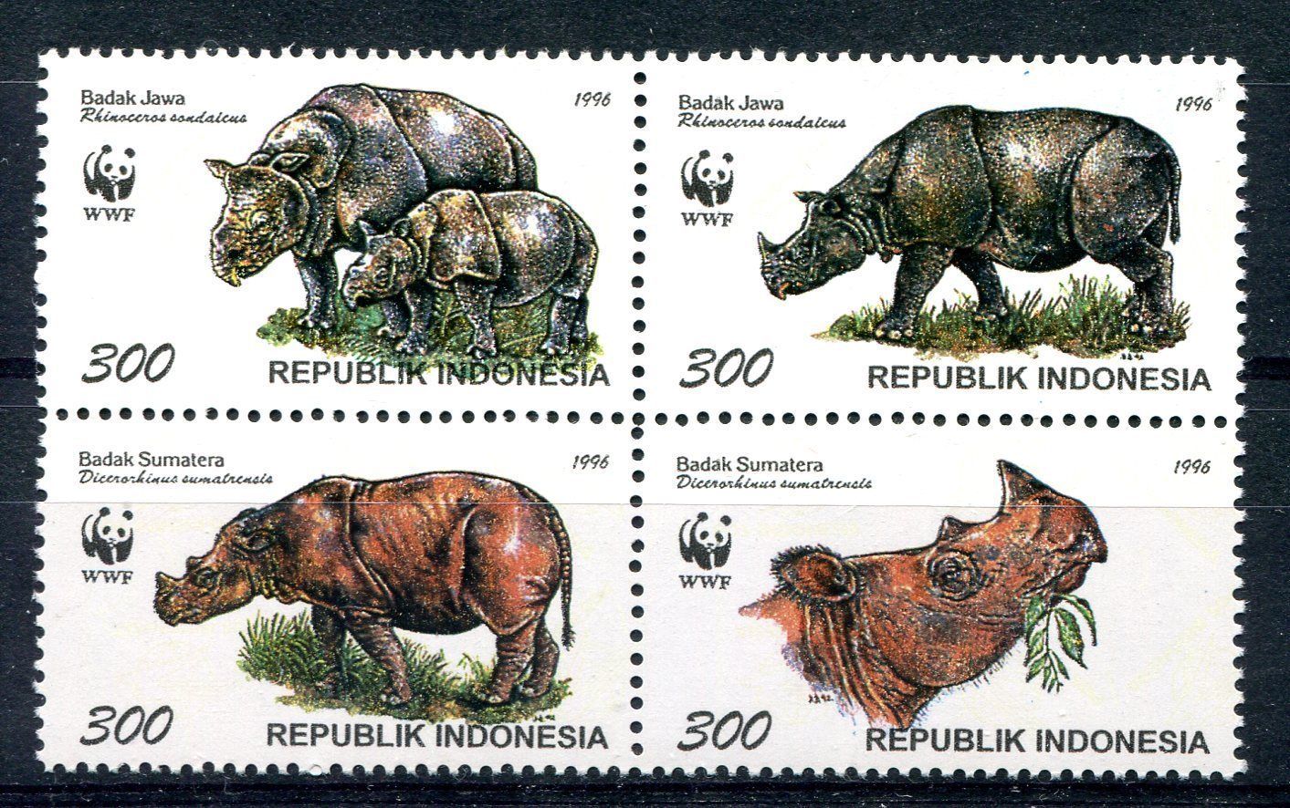 Indonesia 1996 - Fauna WWF serie neuzata