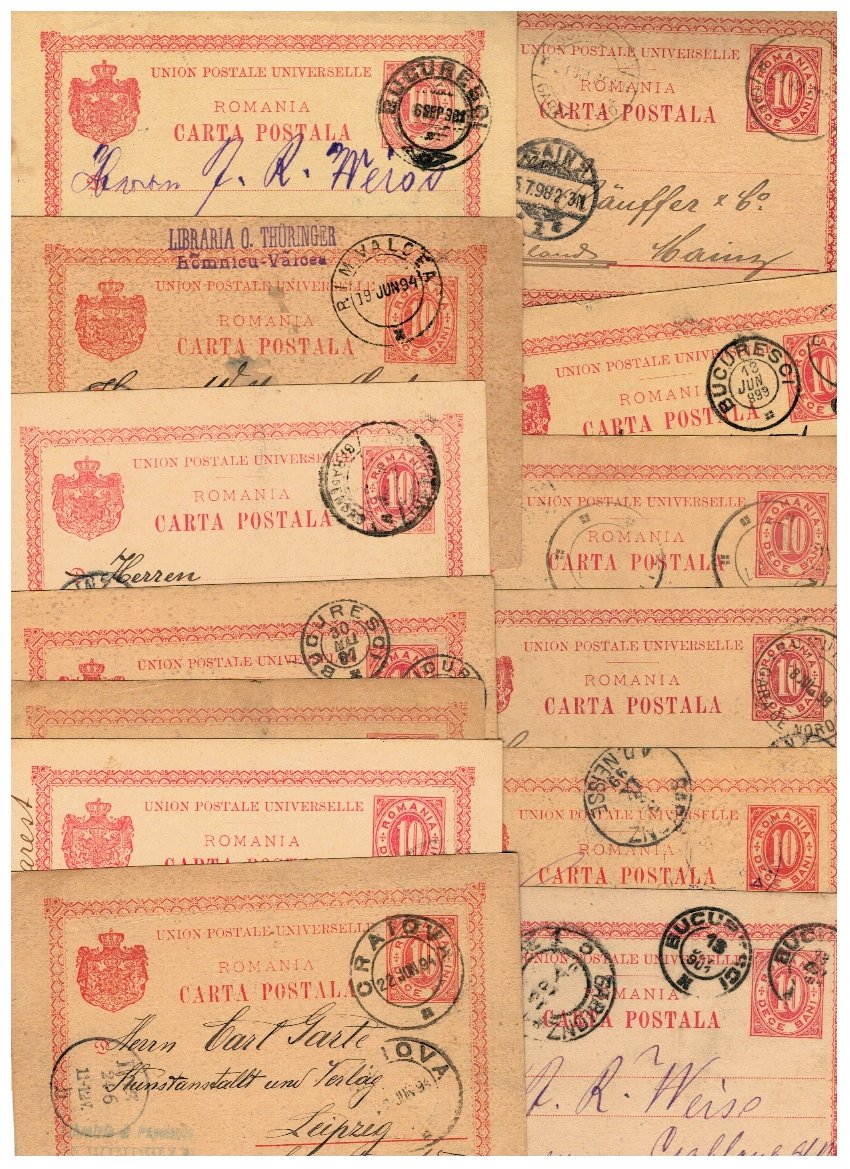 1893-1899 - Lot 15 carti postale, intreguri, circulate