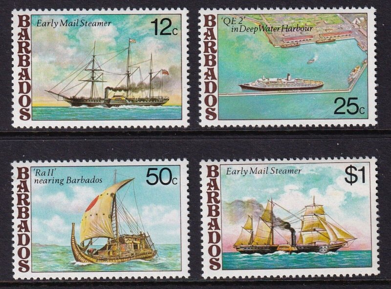 Barbados 1979 - Vapoare, serie neuzata