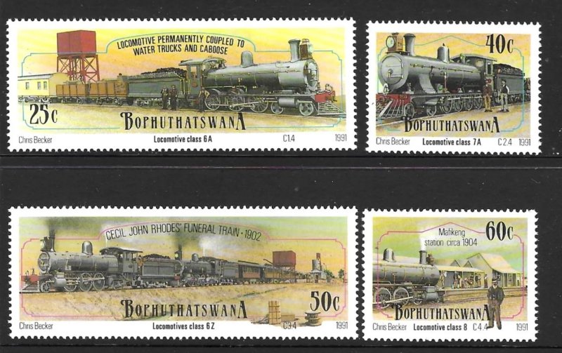 Bophuthatswana 1991 - Locomotive, serie neuzata