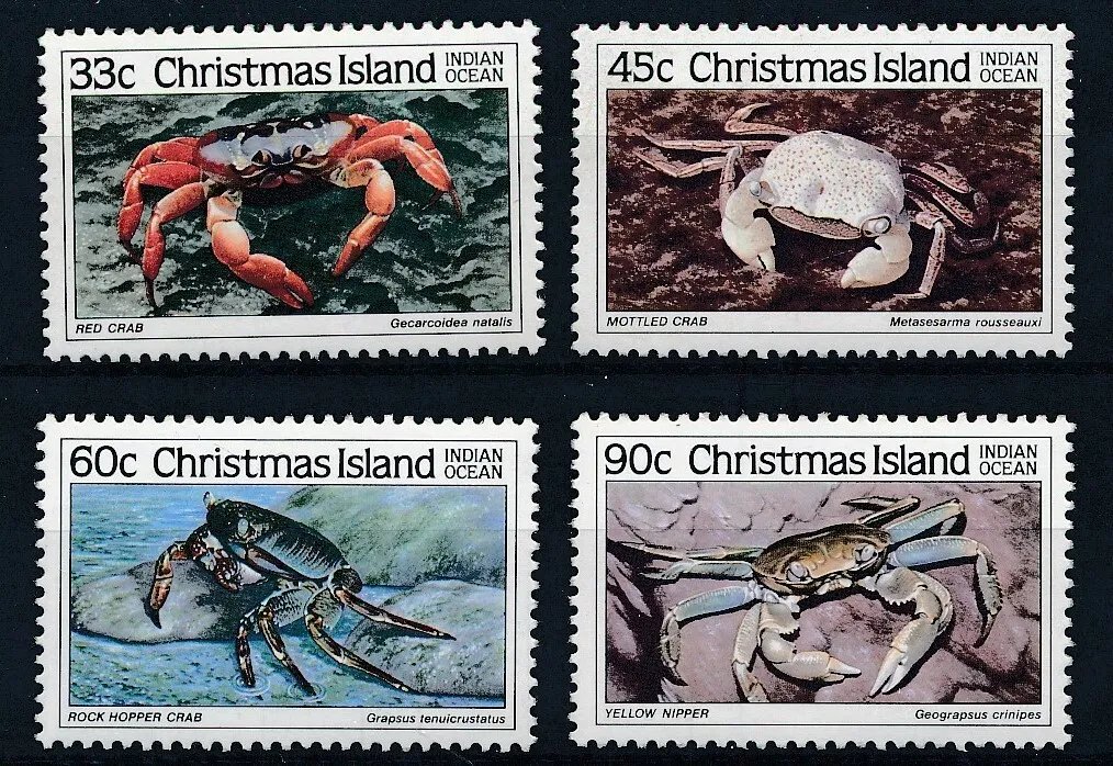 Christmas Island 1985 - Crabi (III), fauna, serie neuzata