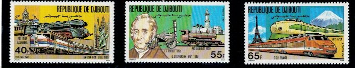 Djibouti 1981 - Locomotive, G. Stephenson, serie neuzata