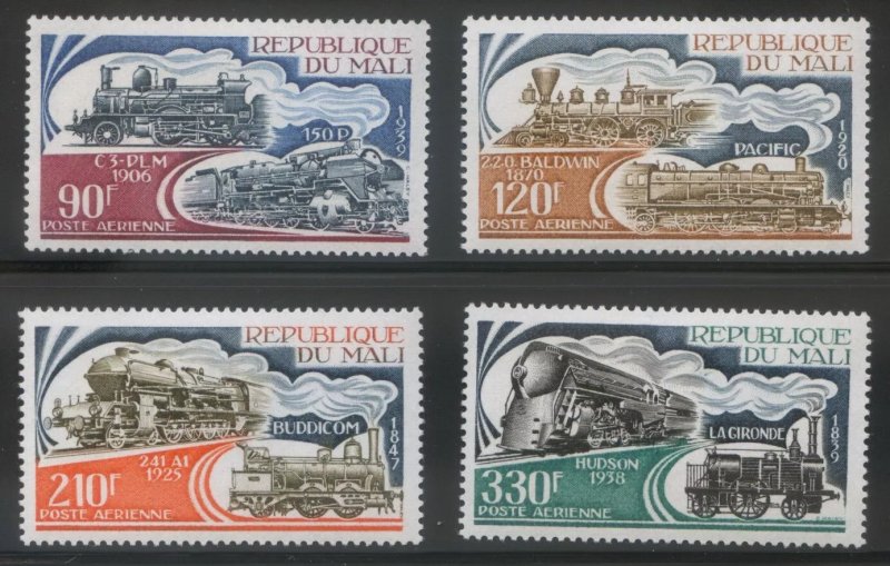 Mali 1974 - Locomotive, cai ferate, serie neuzata