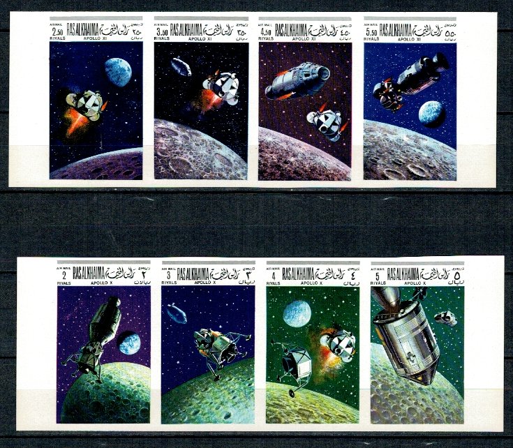 Ras al Khaima 1969 - Misiunile Apollo X-XI, serie ndt neuzata