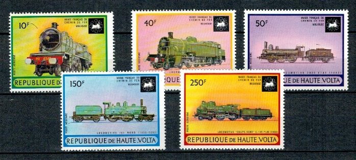 Haute Volta 1973 - Locomotive, serie neuzata