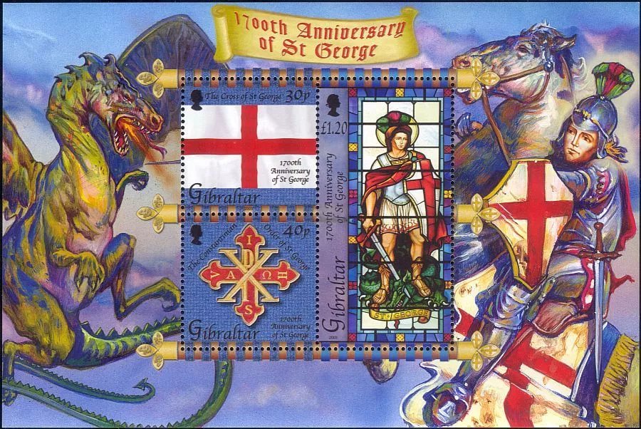 Gibraltar 2003 - Legenda Sfantului Gheorghe, bloc neuzat