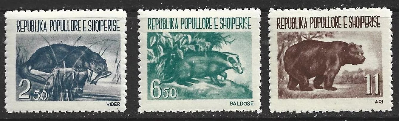 Albania 1961 - Fauna, animale, serie neuzata
