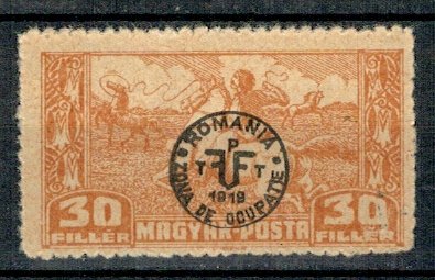 1920 - Ocup. romaneasca in Debretin (II) Mi85x neuzat