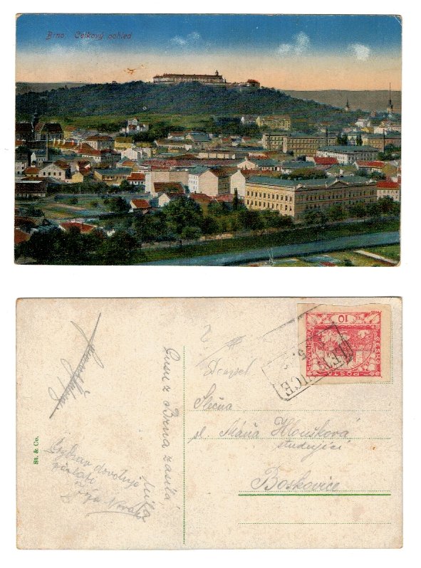 Brno(Cehia) 1919 - Carte postala ilustrata