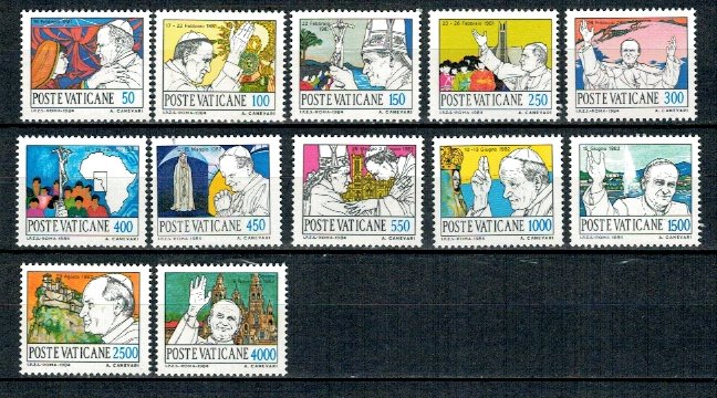 Vatican 1984 - Vizitele Papei, serie neuzata