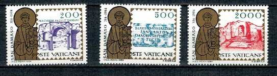 Vatican 1984 - Papa Damasus I, serie neuzata