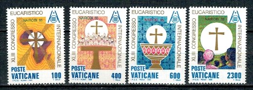Vatican 1985 - Congres Eucaristic, serie neuzata