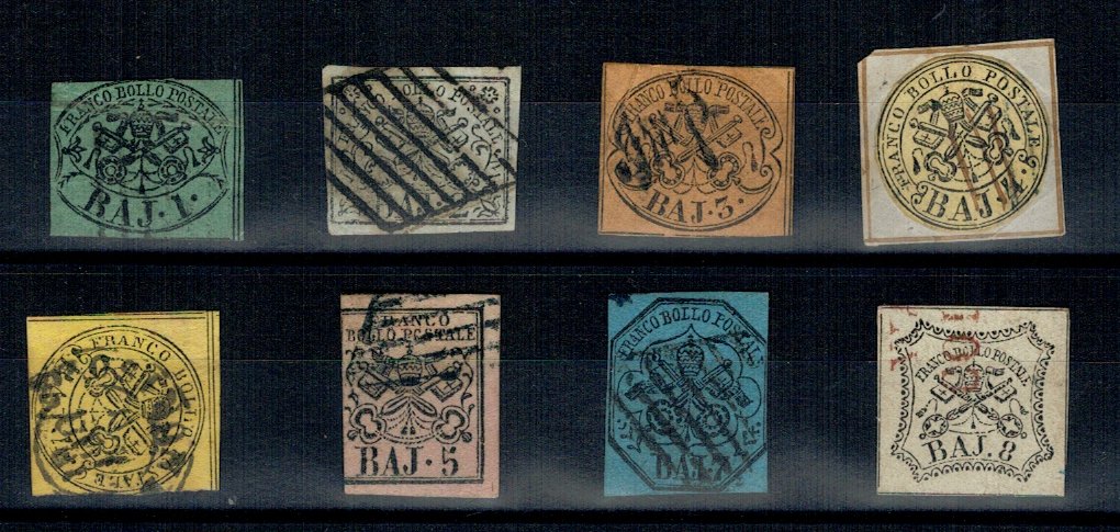Vatican 1852 - Lot marci stampilate
