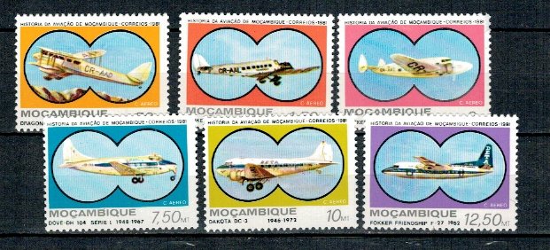 Mozambic 1981 - Aviatie, avioane, serie neuzata