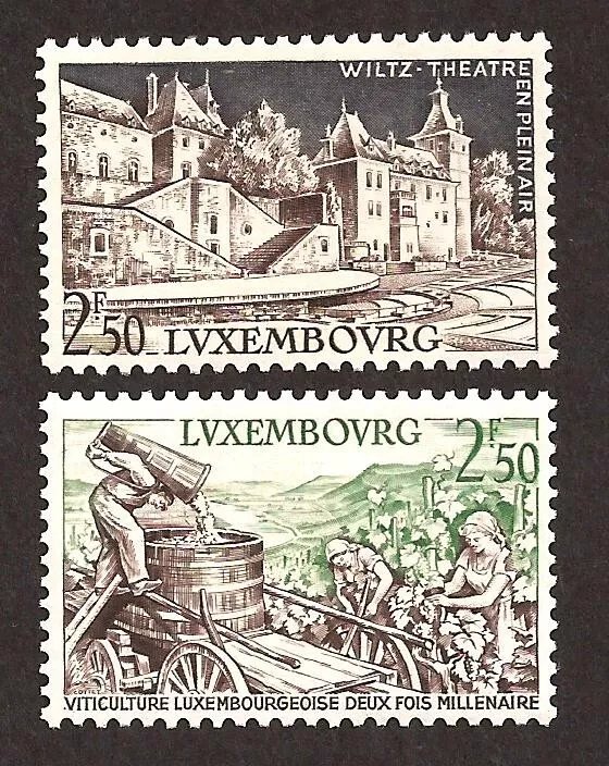 Luxemburg 1958 - Vederi, serie neuzata
