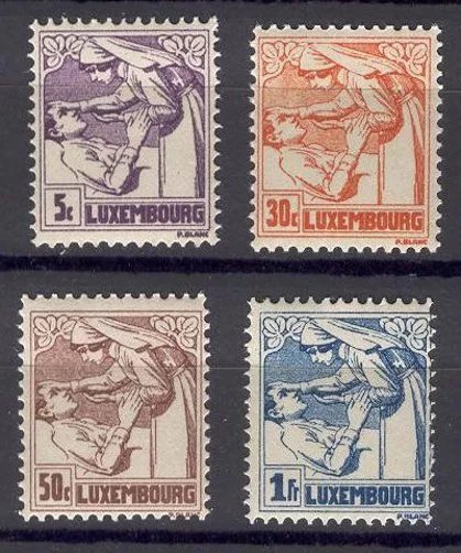 Luxemburg 1925 - Pentru tuberculosi, serie neuzata