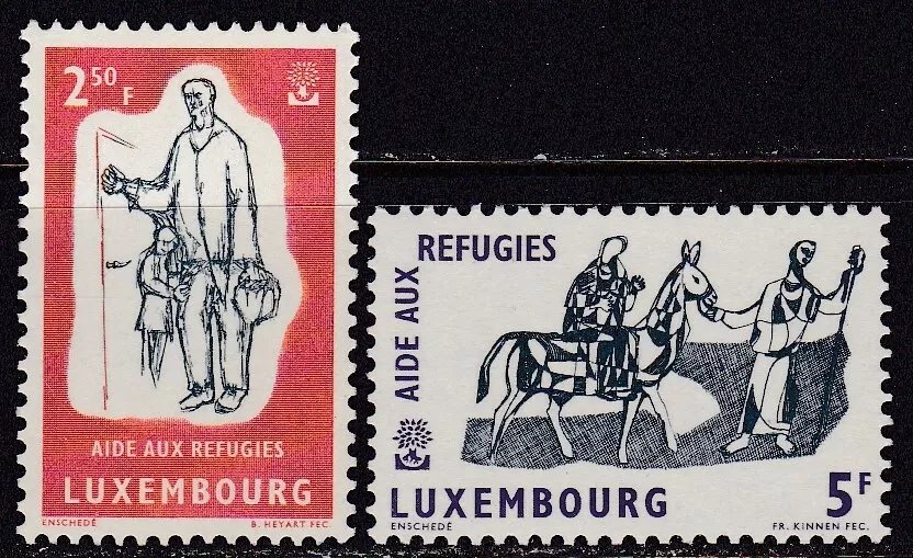 Luxemburg 1960 - Pentru refugiati, Sfanta Familie, serie neuzata