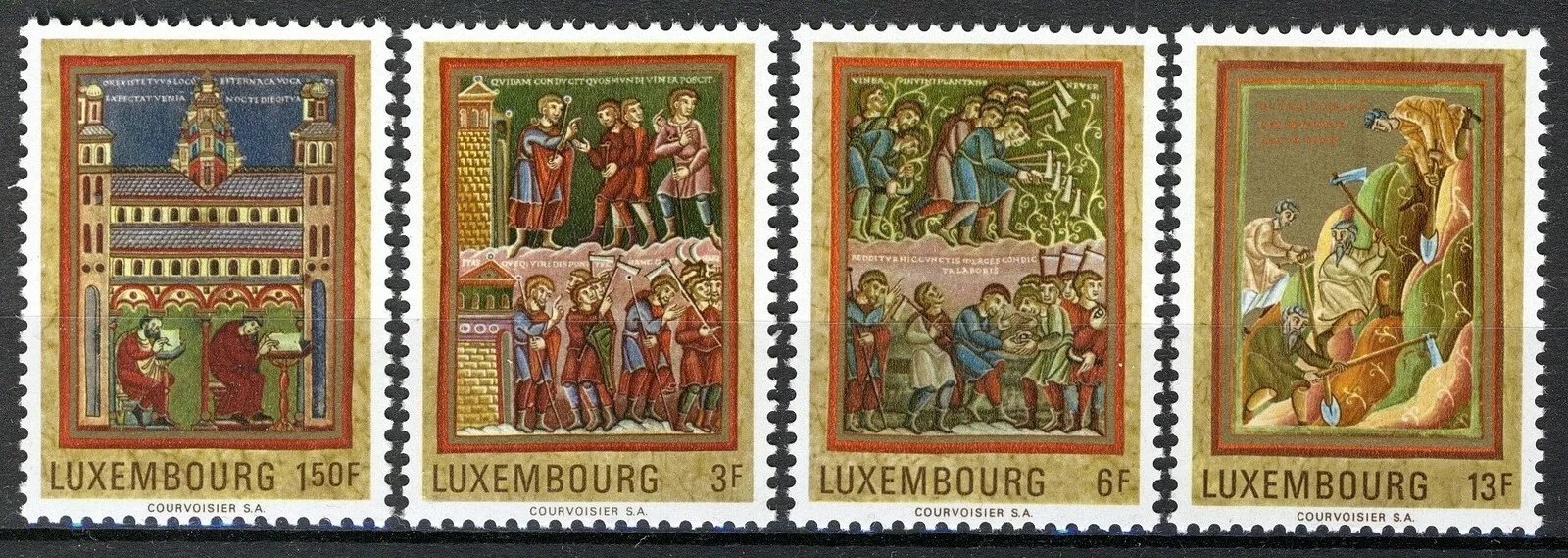 Luxemburg 1971 - Cultura, manuscrise, serie neuzata