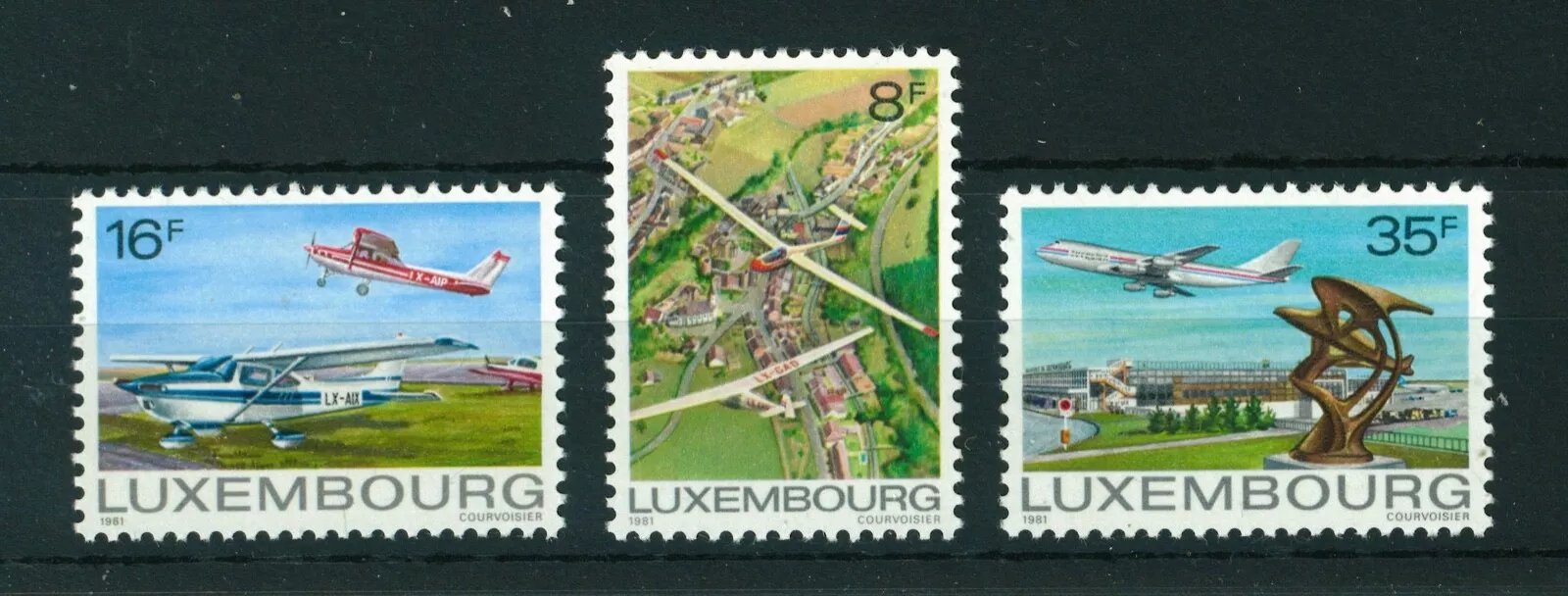 Luxemburg 1971 - Aviatie, avioane, serie neuzata