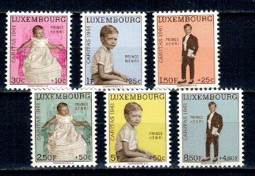Luxemburg 1961 - Caritas, serie neuzata