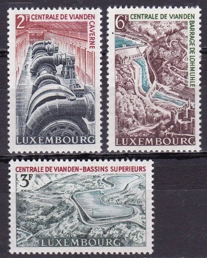Luxemburg 1964 - Centrala hidro electrica Vianden, serie neuzata