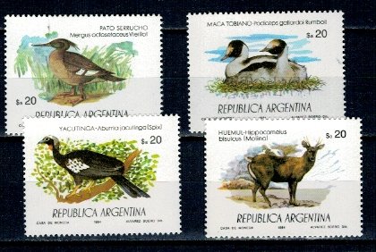 Argentina 1984 - Fauna protejata, animale, serie inc. neuzata