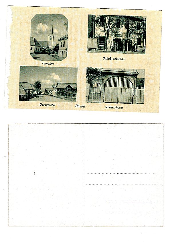 Bezid (Mures) 1940 - Colaj, magazin, biserica, ilustrata necircu