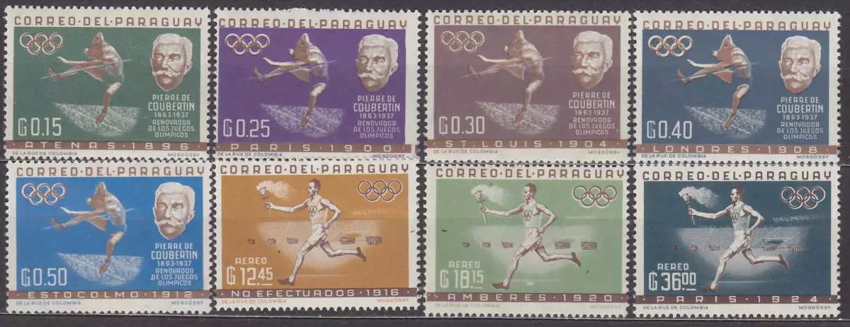 Paraguay 1963 - Sport, preJocurile Olimpice, serie neuzata