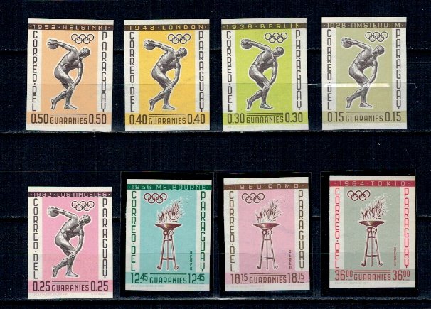 Paraguay 1962 - Sport, Jocuri Olimpice, serie ndt neuzata