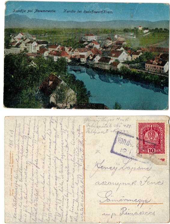 Kandija (Bosnia) - 1918 - Carte postala circulata